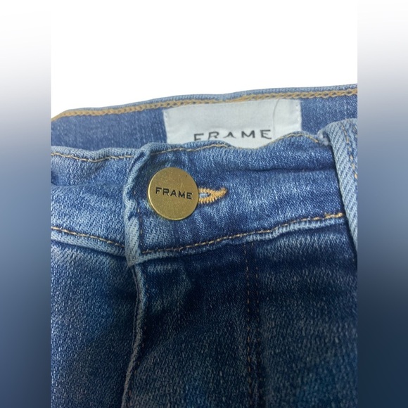 Frame Womens Le Sylvie Slender Straight High Rise Stretch Jean Sz30 Like New - Picture 3 of 10